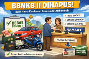 BBNKB Mobil Bekas Dihapus, Urus STNK Kini Murah Dan Praktis